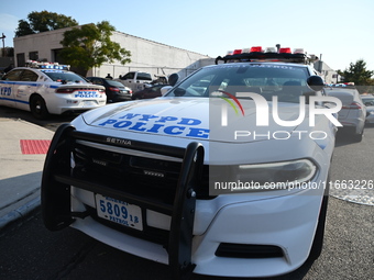 FILE PHOTO: New York City Police Department vehicles are seen in Brooklyn, New York, United States, on October 13, 2024. (