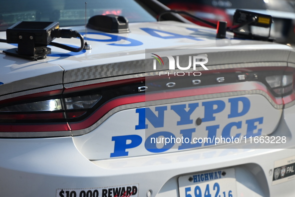 FILE PHOTO: New York City Police Department vehicles are seen in Brooklyn, New York, United States, on October 13, 2024. 