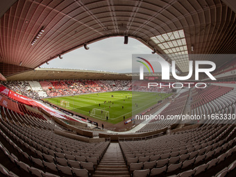 A general view of the inside of the Stadium of Light during the FA Women's Championship match between Sunderland and Newcastle United in Sun...