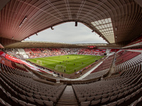 A general view of the inside of the Stadium of Light during the FA Women's Championship match between Sunderland and Newcastle United in Sun...