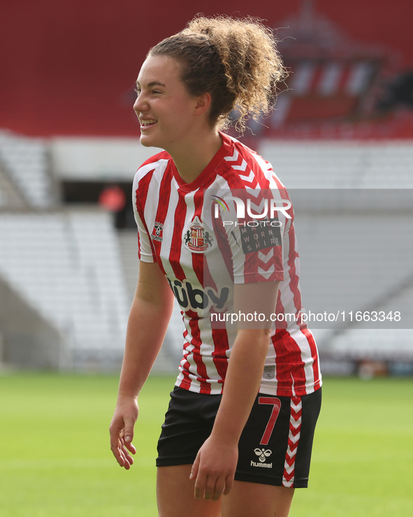 Mary McAteer of Sunderland participates in the FA Women's Championship match between Sunderland and Newcastle United at the Stadium Of Light...