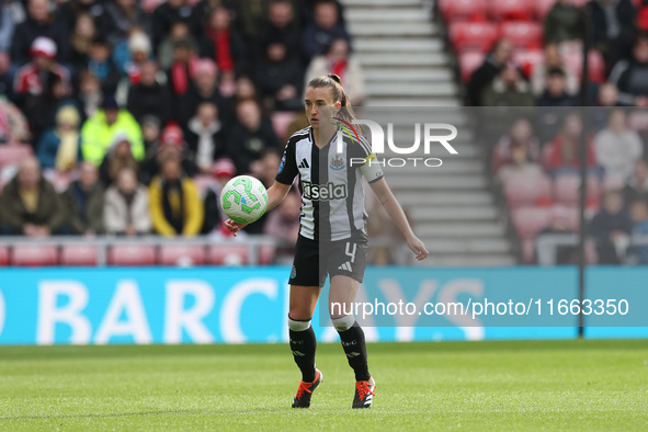 Amber Keegan-Stobbs of Newcastle plays during the FA Women's Championship match between Sunderland and Newcastle United at the Stadium Of Li...