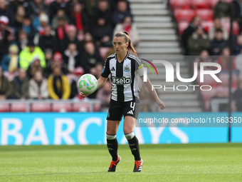 Amber Keegan-Stobbs of Newcastle plays during the FA Women's Championship match between Sunderland and Newcastle United at the Stadium Of Li...