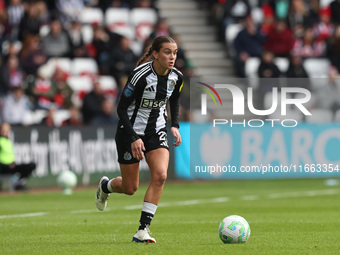 Isabella Sibley plays during the FA Women's Championship match between Sunderland and Newcastle United at the Stadium Of Light in Sunderland...