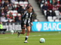 Isabella Sibley plays during the FA Women's Championship match between Sunderland and Newcastle United at the Stadium Of Light in Sunderland...