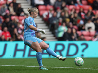 Claudia Moan of Newcastle plays during the FA Women's Championship match between Sunderland and Newcastle United at the Stadium Of Light in...