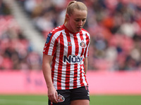 Katie Kitching is substituted during the FA Women's Championship match between Sunderland and Newcastle United at the Stadium Of Light in Su...