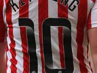 A general view of the back of Katie Kitching's shirt during the FA Women's Championship match between Sunderland and Newcastle United at the...