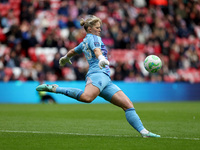 Claudia Moan of Newcastle plays during the FA Women's Championship match between Sunderland and Newcastle United at the Stadium Of Light in...