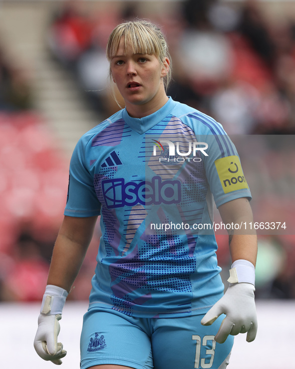 Claudia Moan of Newcastle plays during the FA Women's Championship match between Sunderland and Newcastle United at the Stadium Of Light in...