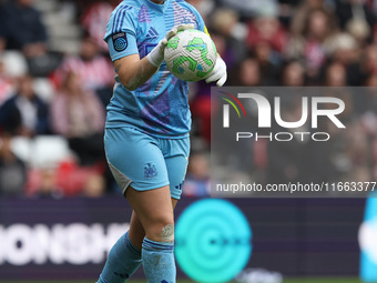 Claudia Moan of Newcastle plays during the FA Women's Championship match between Sunderland and Newcastle United at the Stadium Of Light in...