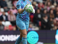 Claudia Moan of Newcastle plays during the FA Women's Championship match between Sunderland and Newcastle United at the Stadium Of Light in...