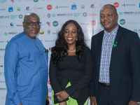 From left to right: Ade Adenuga, Chief Executive Officer of 14nnova Ltd and panelist; Eniola Bello, founder of Mindsplace and convener of th...