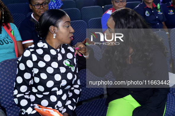 From left to right: Efe Obiomah, PR expert and moderator of the session, and Eniola Bello, founder of Mindsplace and convener of the World M...