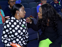 From left to right: Efe Obiomah, PR expert and moderator of the session, and Eniola Bello, founder of Mindsplace and convener of the World M...