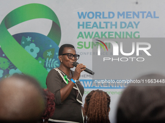 Morenikeji Olaniyi-Agboola, Assistant Director of Nursing at the Federal Neuro-Psychiatric Hospital, Yaba, and a panelist, speaks during the...