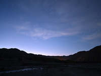 In Hejing, China, on October 13, 2024, Kerguti Scenic Area is under the starry sky. (