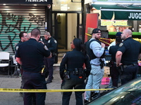 A man is in critical but stable condition after being shot in the head in the Mott Haven section of Bronx, New York, United States, on Octob...