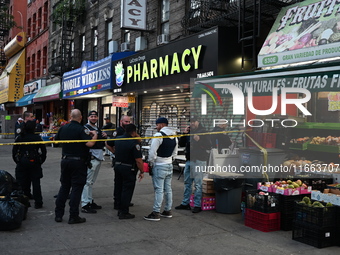 A man is in critical but stable condition after being shot in the head in the Mott Haven section of Bronx, New York, United States, on Octob...