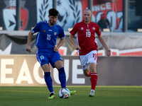 Victor Mudrac of Moldova plays during the UEFA Nations League, League D, Group D2 soccer match between Malta and Moldova at the National Sta...