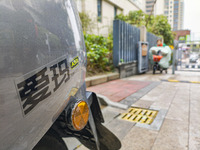 An AIMA electric bicycle is on a street in Huai'an, China, on October 14, 2024. (