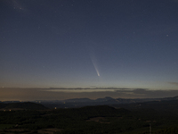 Comet C/2023 A3 Tsuchinshan-ATLAS, discovered in January 2023, approaches Earth and becomes a celestial event. Observations from the Castell...