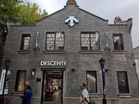 A flagship store of the DESCENTE sportswear brand is seen in Shanghai, China, on October 14, 2024. (