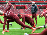 Coach Michal Probierz during training before UEFA Nations League match Poland vs Croatia in Warsaw Poland on 14 October 2024. (