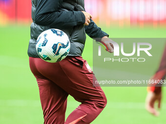 Coach Michal Probierz during training before UEFA Nations League match Poland vs Croatia in Warsaw Poland on 14 October 2024. (