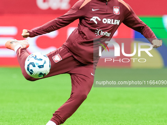 Kacper Urbanski during training before UEFA Nations League match Poland vs Croatia in Warsaw Poland on 14 October 2024. (