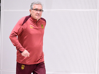 China's head coach Branko Ivankovic attends a pre-match press conference at Qingdao Youth Football Stadium in Qingdao, China, on October 14,...