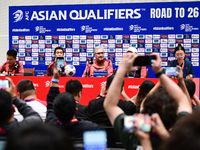 China's head coach Branko Ivankovic attends a pre-match press conference at Qingdao Youth Football Stadium in Qingdao, China, on October 14,...