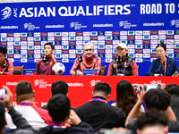 China's head coach Branko Ivankovic attends a pre-match press conference at Qingdao Youth Football Stadium in Qingdao, China, on October 14,...