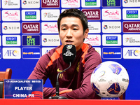 China's head coach Branko Ivankovic attends a pre-match press conference at Qingdao Youth Football Stadium in Qingdao, China, on October 14,...