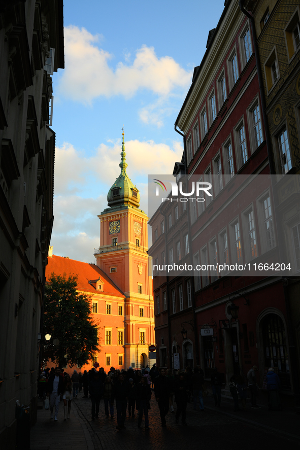 The Royal Castle is seen in Warsaw, Poland on 12 October, 2024. 