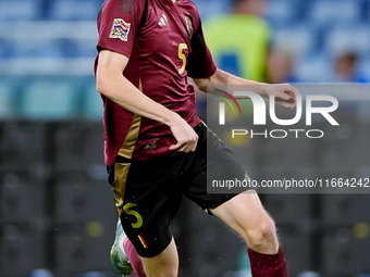 Maxim De Cuyper of Belgium during the UEFA Nations League 2024/25 League A Group A2 match between Italy and Belgium at Stadio Olimpico on Oc...