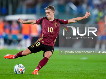 Leonardo Trossard of Belgium during the UEFA Nations League 2024/25 League A Group A2 match between Italy and Belgium at Stadio Olimpico on...