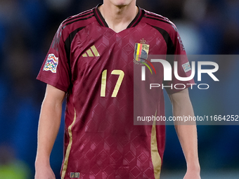 Charles De Ketelaere of Belgium looks on during the UEFA Nations League 2024/25 League A Group A2 match between Italy and Belgium at Stadio...