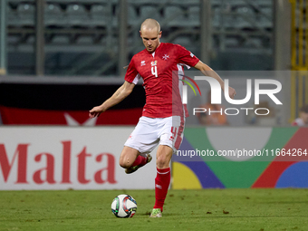 Gabriel Mentz of Malta is in action during the UEFA Nations League, League D, Group D2 soccer match between Malta and Moldova at the Nationa...