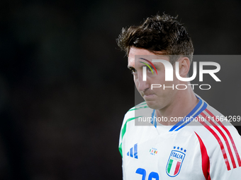 Andrea Cambiaso of Italy looks on during the UEFA Nations League 2024/25 League A Group A2 match between Italy and Belgium at Stadio Olimpic...