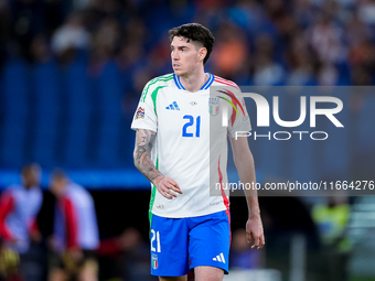 Alessandro Bastoni of Italy looks on during the UEFA Nations League 2024/25 League A Group A2 match between Italy and Belgium at Stadio Olim...