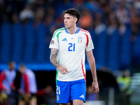 Alessandro Bastoni of Italy looks on during the UEFA Nations League 2024/25 League A Group A2 match between Italy and Belgium at Stadio Olim...