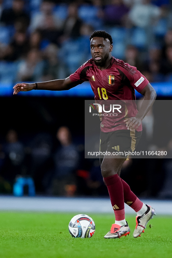 Orel Mangala of Belgium during the UEFA Nations League 2024/25 League A Group A2 match between Italy and Belgium at Stadio Olimpico on Octob...