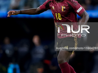 Orel Mangala of Belgium during the UEFA Nations League 2024/25 League A Group A2 match between Italy and Belgium at Stadio Olimpico on Octob...