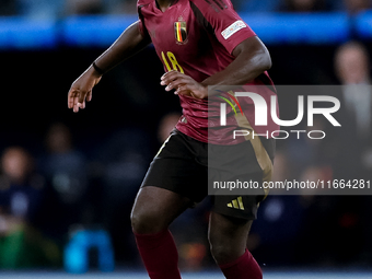 Orel Mangala of Belgium during the UEFA Nations League 2024/25 League A Group A2 match between Italy and Belgium at Stadio Olimpico on Octob...