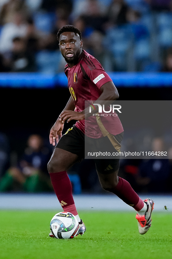 Orel Mangala of Belgium during the UEFA Nations League 2024/25 League A Group A2 match between Italy and Belgium at Stadio Olimpico on Octob...