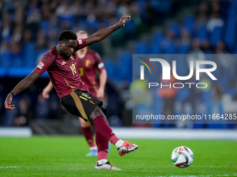 Orel Mangala of Belgium during the UEFA Nations League 2024/25 League A Group A2 match between Italy and Belgium at Stadio Olimpico on Octob...