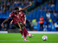 Orel Mangala of Belgium during the UEFA Nations League 2024/25 League A Group A2 match between Italy and Belgium at Stadio Olimpico on Octob...