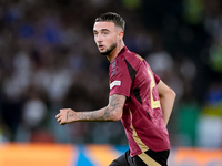 Zeno Debast of Belgium looks on during the UEFA Nations League 2024/25 League A Group A2 match between Italy and Belgium at Stadio Olimpico...