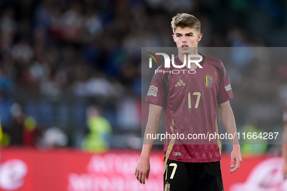 Charles De Ketelaere of Belgium looks on during the UEFA Nations League 2024/25 League A Group A2 match between Italy and Belgium at Stadio...